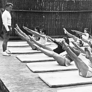 Joseph Pilates teaching